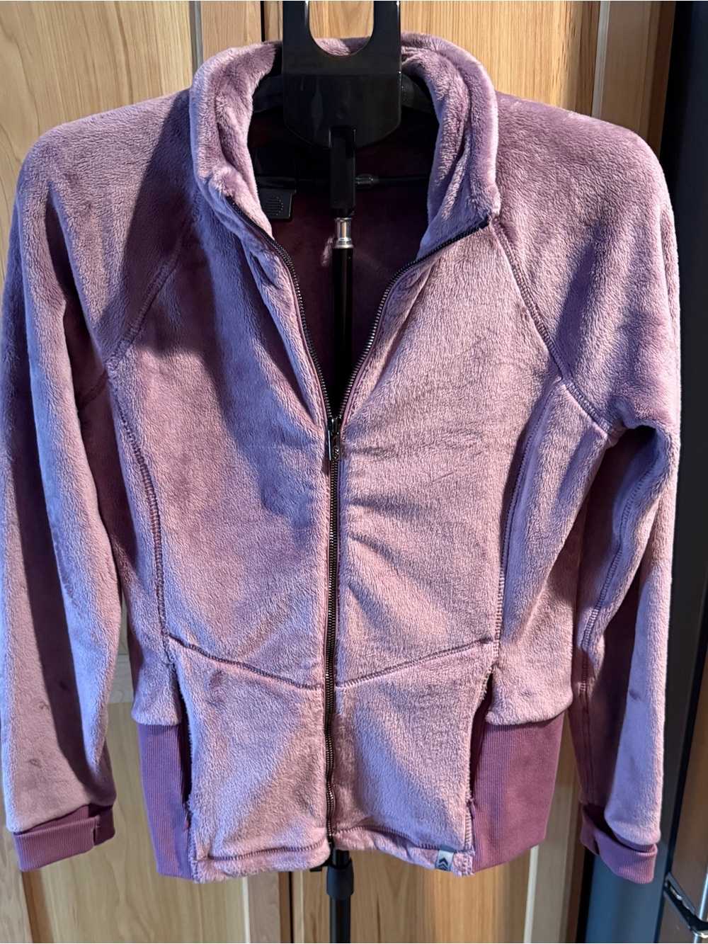 Free Country Women's Plush Butter Pile Fleece Jacket Full Zip Mock Neck Size Med